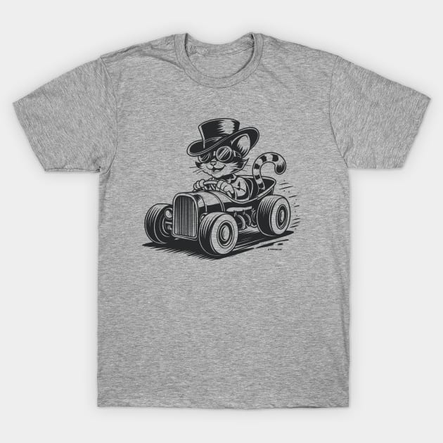 Hot Rod Cat T-Shirt by Purrform